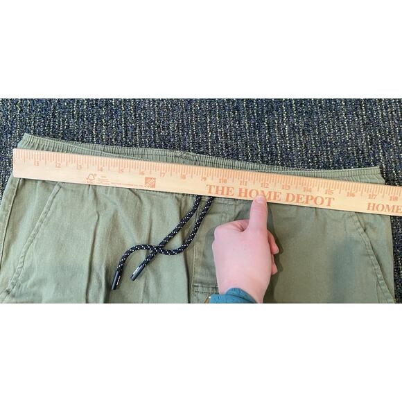 Tony Hawk Pants Mens XL green Drawstring Cargo Stretch Cuff Waist Jogger - Picture 5 of 8